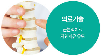 의료기술:근본적치료 자연치유 유도 